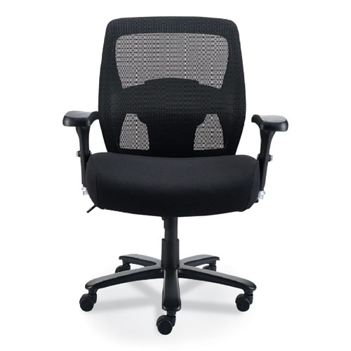 Alera® Alera Faseny Series Big and Tall Manager Chair, Supports Up to 400 lbs, 17.48" to 21.73" Seat Height, Black Seat/Back/Base