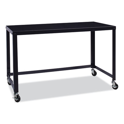 RTA Mobile Desk, 47.45 x 23.88 x 29.6, Black