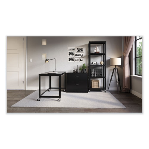 RTA Mobile Desk, 47.45 x 23.88 x 29.6, Black