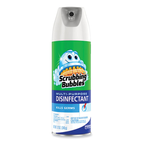 Scrubbing Bubbles® Multi-Purpose Disinfectant Spray, 12 oz Aerosol Spray, 12/Carton