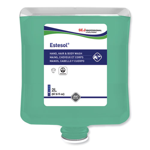 Sc Johnson Professional® Estesol Hand, Hair And Body Cleaner Manual Cartridge, Rainforest Scent, 2 L Cartridge Refill, 4/Carton