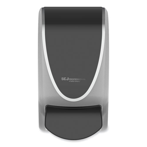 SC Johnson Professional® Transparent Manual Dispenser, 1 L, 4.92 x 4.5 x 9.25, Black/Chrome, 15/Carton