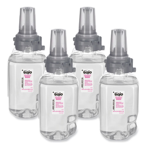 Image of Gojo® Antibacterial Foam Hand Wash Refill For Adx-7 Dispensers, Plum Scent, 700 Ml, 4/Carton