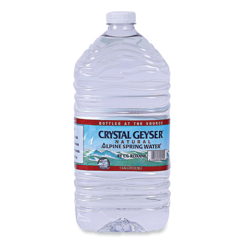 Image of Crystal Geyser® Alpine Spring Water, 1 Gal Bottle, 6/Carton, 48 Cartons/Pallet