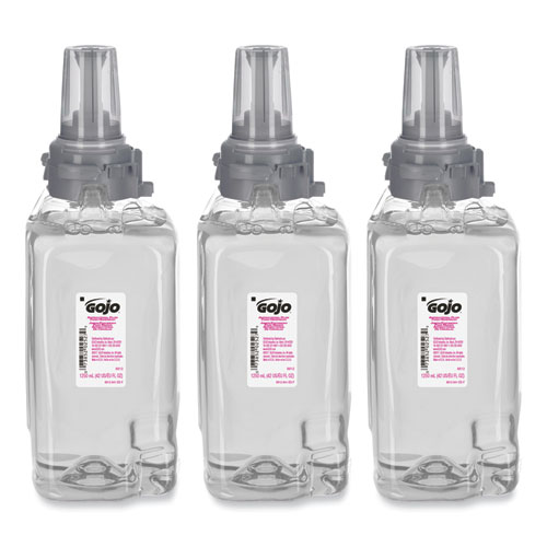 Image of Gojo® Antibacterial Foam Hand Wash Refill, For Adx-12 Dispenser, Plum Scent, 1,250 Ml Refill, 3/Carton