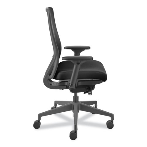 Nucleus Series Recharge Task Chair, Supports Up to 300 lb, 16.63 to 21.13 Seat Height, Black Seat/Back, Black Base