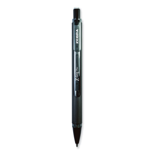 Image of Zebra® Z-Grip Plus Mechanical Pencil, 0.7 Mm, Hb (#2), Black Lead, Black Barrel, 2/Pack