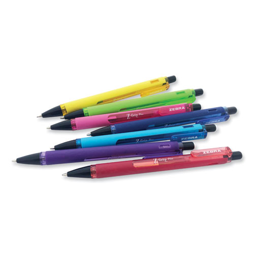 Image of Zebra® Z-Grip Plus Mechanical Pencil, 0.7 Mm, Hb (#2), Black Lead, Assorted Barrel Colors, 3/Pack