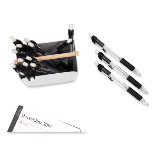 Image of Zebra® Z-Grip Mechanical Pencil, 0.7 Mm, Hb (#2.5), Black Lead, Clear/Black Grip Barrel, Dozen