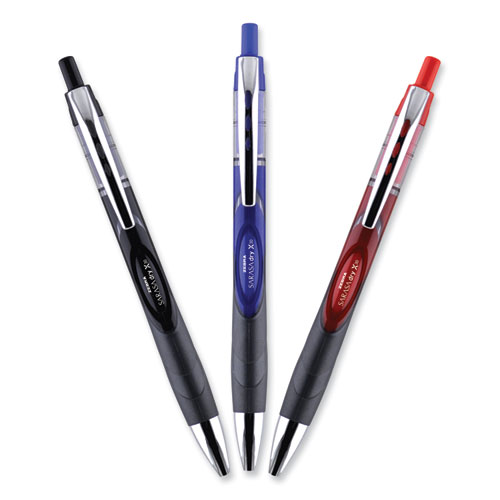 Image of Zebra® Sarasa Dry Gel X30 Gel Pen, Retractable, Medium 0.7 Mm, Black Ink, Black Barrel, 12/Pack