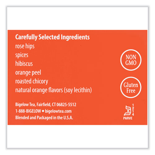 Image of Bigelow® Orange And Spice Herbal Tea, 28/Box