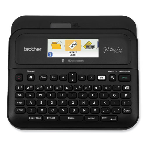 Brother P-Touch® D-610Btvp Connected Label Maker With Color Display, 30 Mm/S Print Speed, 14.2 X 6 X 13.3