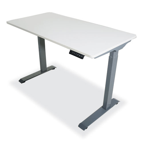 Image of Electric Height Adjustable Standing Desk, 48 x 23.6 x 28.7 to 48.4, White, Ships in 1-3 Business Days