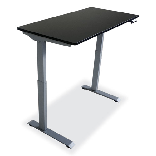 Image of Electric Height Adjustable Standing Desk, 48 x 23.6 x 28.7 to 48.4, Black, Ships in 1-3 Business Days
