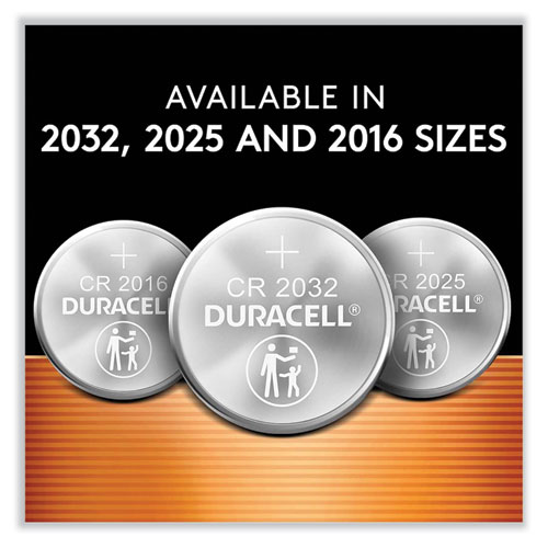 Image of Duracell® Lithium Coin Batteries With Bitterant, 2032