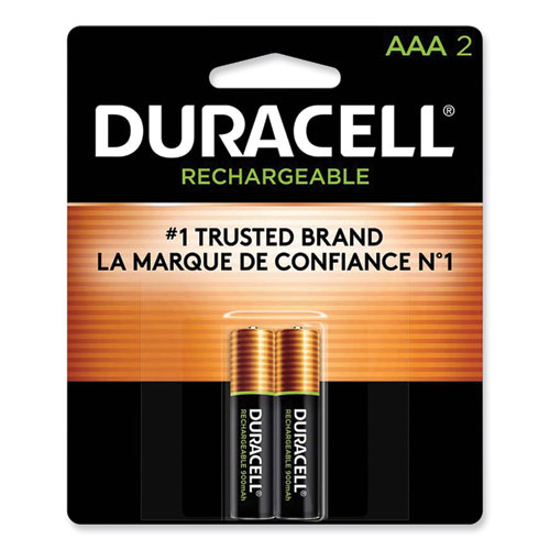 Duracell® Rechargeable Staycharged Nimh Batteries, Aaa, 2/Pack