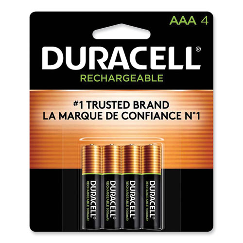 Image of Rechargeable StayCharged NiMH Batteries, AAA, 4/Pack