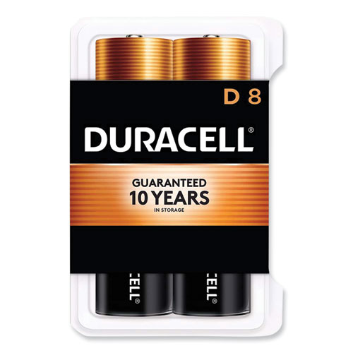 Duracell® Coppertop Alkaline D Batteries, 8/Pack