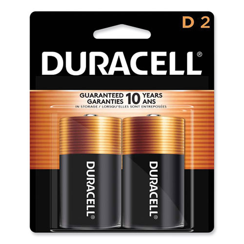Duracell® Coppertop Alkaline D Batteries, 2/Pack