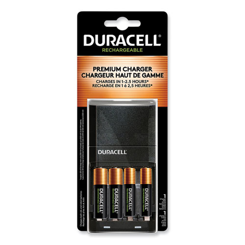 Image of Duracell® Ion Speed 4000 Hi-Performance Charger, Includes 2 Aa And 2 Aaa Nimh Batteries