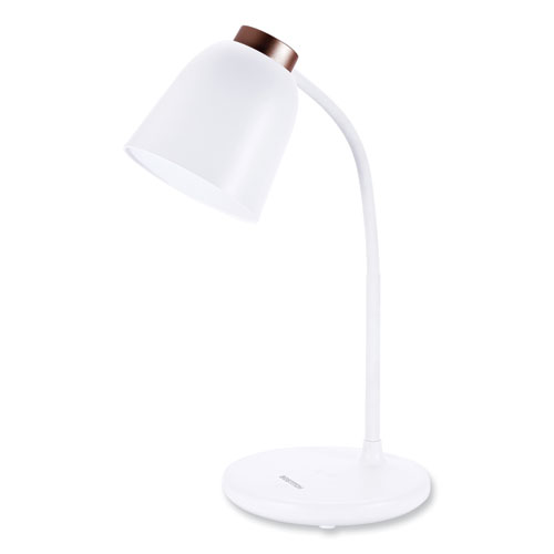 Wireless Charging LED Desk Lamp, 15.47" High, White