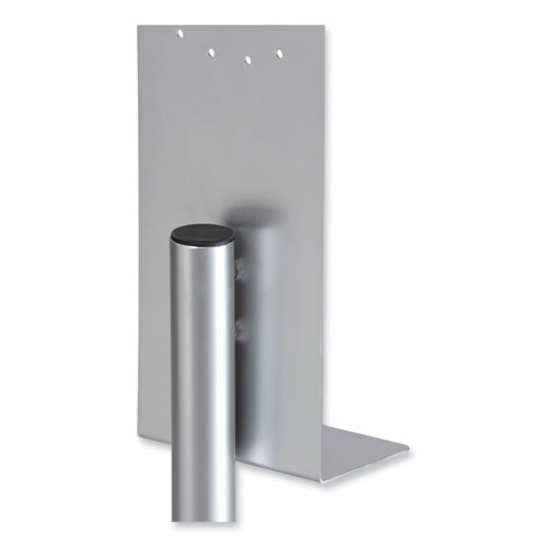 Image of Safco® Hand Sanitizer Stand, 61.25 X 12 X 12, Silver, Ships In 1-3 Business Days