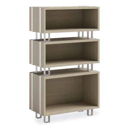 Image of Safco® Ready Home Office Large Stackable Storage, 1-Shelf, 24W X 12D X 17.25H, Beige/White, Ships In 1-3 Business Days
