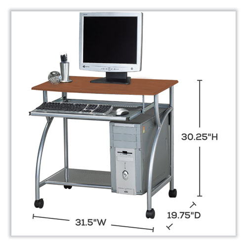 Image of Safco® Eastwinds Series Argo Pc Workstation, 31.5" X 19.75" X 30.25", Medium Cherry, Ships In 1-3 Business Days