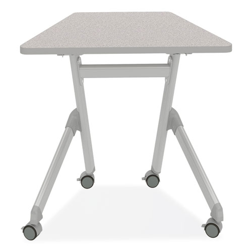 Image of Safco® Learn Nesting Trapezoid Desk, 32.83" X 22.25" To 29.5", Gray, Ships In 1-3 Business Days