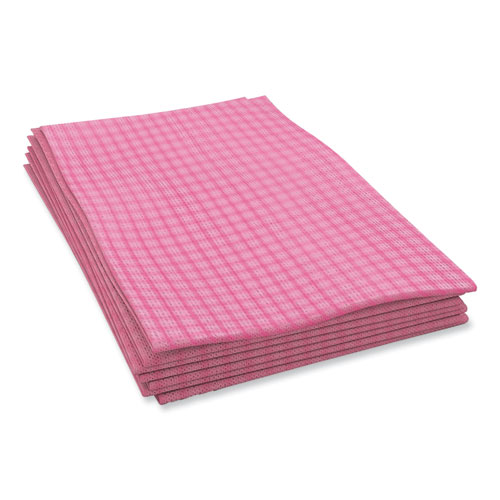 Cascades PRO Tuff-Job Foodservice Towels, 12 x 24, Pink/White, 200/Carton