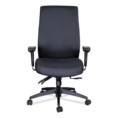 Image of Alera® Wrigley Series High Performance High-Back Multifunction Task Chair, Supports 275 Lb, 18.7" To 22.24" Seat Height, Black