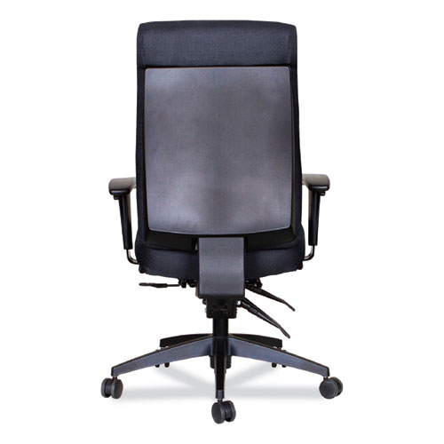 Image of Alera® Wrigley Series High Performance High-Back Multifunction Task Chair, Supports 275 Lb, 18.7" To 22.24" Seat Height, Black
