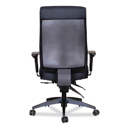 Image of Alera® Wrigley Series High Performance High-Back Synchro-Tilt Task Chair, Supports 275 Lb, 17.24" To 20.55" Seat Height, Black