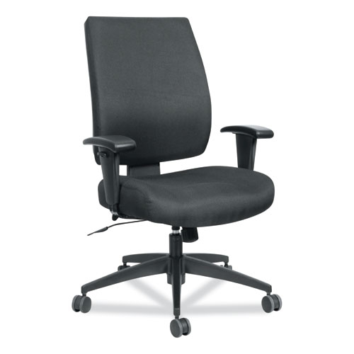 Alera® Wrigley Series High Performance Mid-Back Synchro-Tilt Task Chair, Supports 275 Lb, 17.91" To 21.88" Seat Height, Black