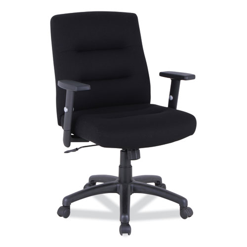 Alera® Alera Kesson Series Petite Office Chair, Supports Up to 300 lb, 17.71" to 21.65" Seat Height, Black