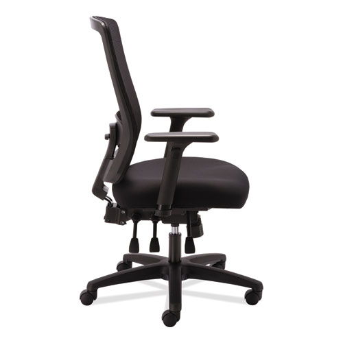 Image of Alera® Envy Series Mesh High-Back Multifunction Chair, Supports Up To 250 Lb, 16.88" To 21.5" Seat Height, Black