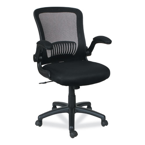 Alera® Eb-E Series Swivel/Tilt Mid-Back Mesh Chair, Supports Up To 275 Lb, 18.11" To 22.04" Seat Height, Black