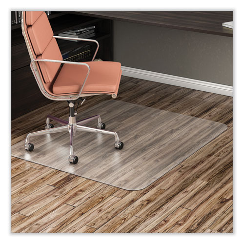 EconoMat All Day Use Chair Mat for Hard Floors, Flat Packed, 36 x 48, Clear
