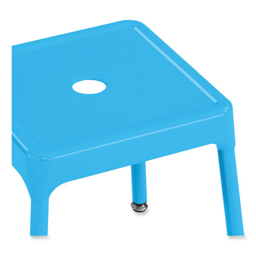 Image of Safco® Steel Bar Stool, Backless, Supports Up To 275 Lb, 29" Seat Height, Babyblue Seat, Babyblue Base, Ships In 1-3 Business Days