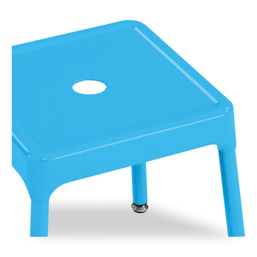 Image of Safco® Steel Counter Stool, Backless, Supports Up To 250 Lb, 25" High Babyblue Seat, Babyblue Base, Ships In 1-3 Business Days