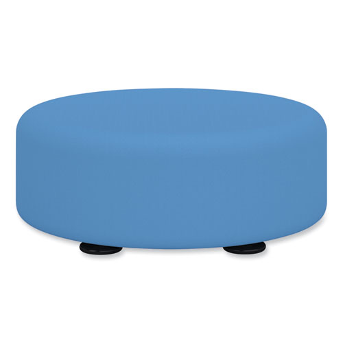 Image of Safco® Learn 15" Round Vinyl Floor Seat, 15" Dia X 5.75"H, Baby Blue, Ships In 1-3 Business Days