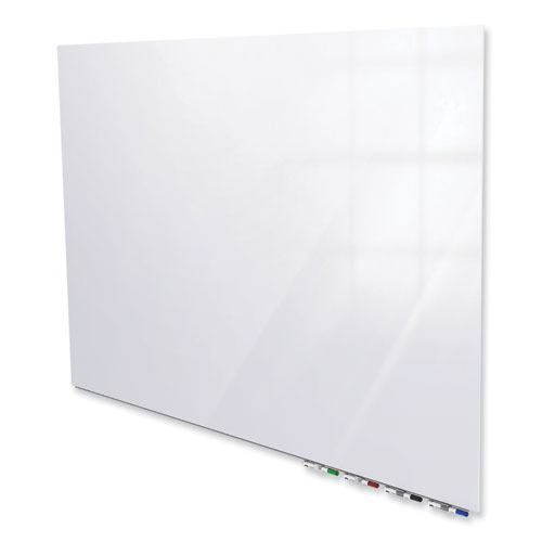 Ghent Aria Low Profile Magnetic Glass Whiteboard, 120 x 48, White Surface, Ships in 7-10 Business Days