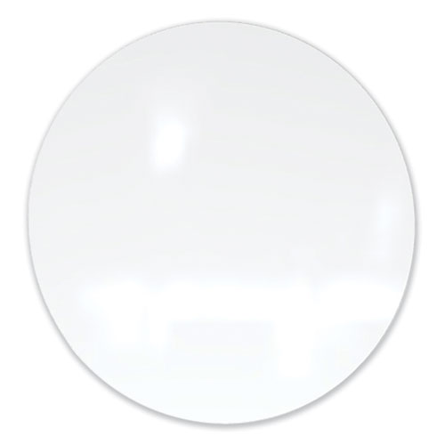 Ghent Coda Low Profile Circular Magnetic Glassboard, 24 Diameter, White Surface, Ships in 7-10 Business Days