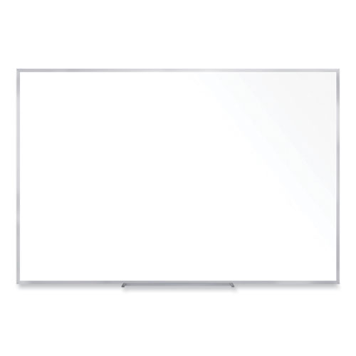 Non-Magnetic Whiteboard with Aluminum Frame, 60.63 x 36.44, White Surface, Satin Aluminum Frame, Ships in 7-10 Business Days