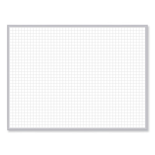 Non-Magnetic Whiteboard with Aluminum Frame, 48 x 35.81, White Surface, Satin Aluminum Frame, Ships in 7-10 Business Days