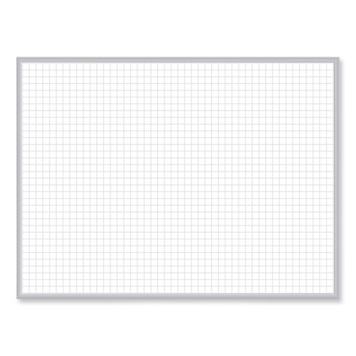 Magnetic Porcelain Whiteboard with Satin Aluminum Frame, 36.5 x 60.5, White Surface, Ships in 7-10 Business Days
