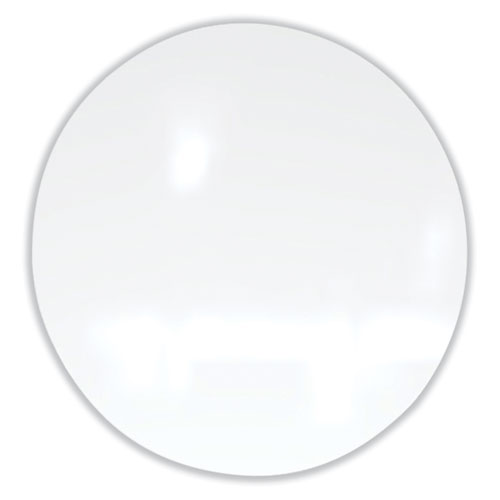 Ghent Coda Low Profile Circular Non-Magnetic Glassboard, 24 Diameter, White Surface, Ships in 7-10 Business Days