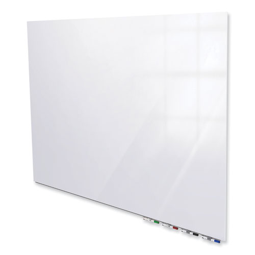 Aria Low Profile Magnetic Glass Whiteboard, 120 x 48, White Surface, Ships in 7-10 Business Days