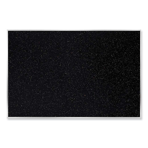 Satin Aluminum-Frame Recycled Rubber Bulletin Boards, 144.5 x 48.5, Confetti Surface, Ships in 7-10 Business Days
