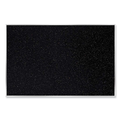 Satin Aluminum-Frame Recycled Rubber Bulletin Boards, 120.5 x 48.5, Confetti Surface, Ships in 7-10 Business Days